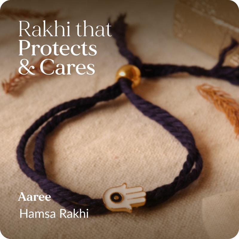 Rakhi that Protects and Cares - Aaree Hamsa Rakhi