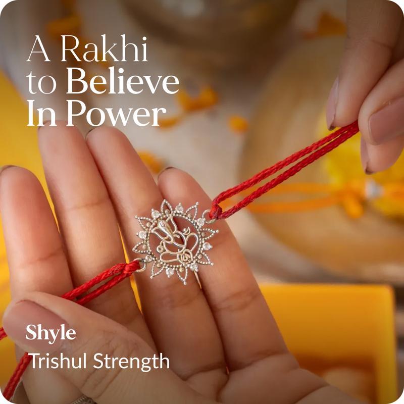 A Rakhi to Believe in Power - Shyle Trishul Strength Rakhi