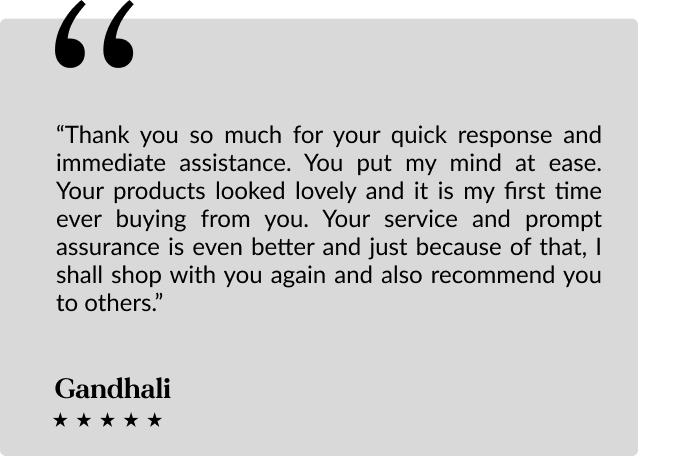 Testimonial from Gandhali